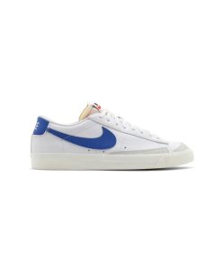نایک بلیزر ساق کوتاه سفید آبی Nike Blazer Low Vintage White Hyper Royal