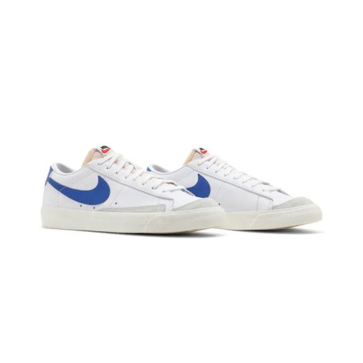 نایک بلیزر ساق کوتاه سفید آبی Nike Blazer Low Vintage White Hyper Royal
