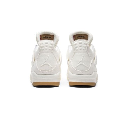 کفش نایک ایرجردن 4 لیوایز سفید Nike Air Jordan 4 Levi's White Denim