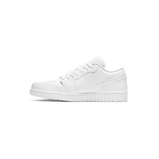 کتونی نایک ایرجردن 1 ساق کوتاه فول سفید Nike Air Jordan 1 Low White