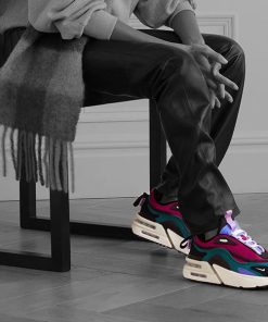 کتونی زنانه لژ بلند نایک ایرمکس فوریوزا سبز و زرشکی Nike Air Max Furyosa NRG