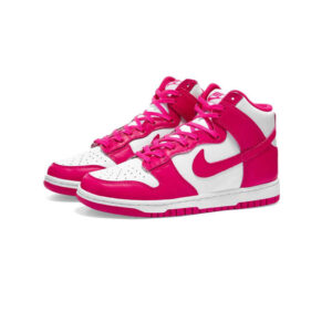 کفش ساقدار نایک دانک صورتی Nike Dunk High Pink Prime