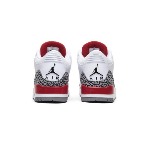 کتونی نایک ایرجردن 3 سفید قرمز Nike Air Jordan 3 Retro Hall of Fame