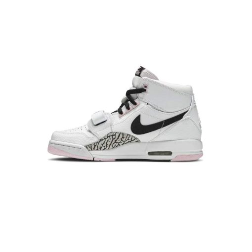 کتونی نایکی جردن لگاسی سفید صورتی Nike Jordan Legacy 312 GS White Black Pink Foam