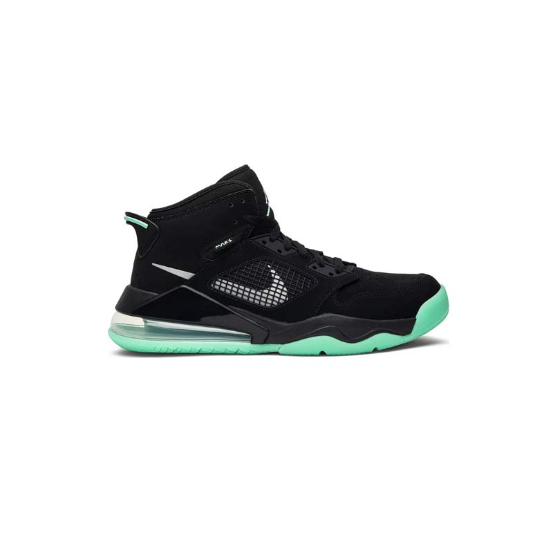 نایک ایرجردن مارس 270 مشکی سبز Nike Jordan Mars 270 Green Glow