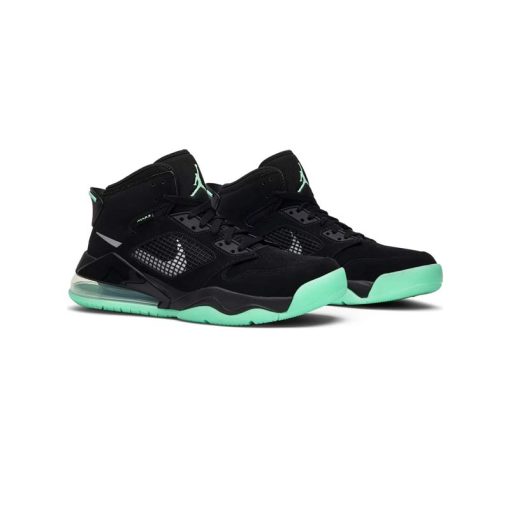 نایک ایرجردن مارس 270 مشکی سبز Nike Jordan Mars 270 Green Glow