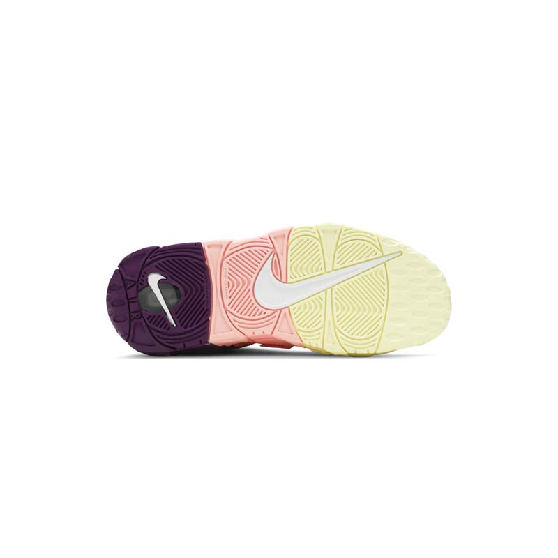 کتونی نایک ایر آپتمپو بنفش صورتی سبز Nike Air More Uptempo Tri-Color Tint