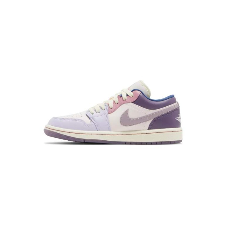 خرید کفش نایک ایرجردن 1 ساق کوتاه بنفش پاستیلی Nike Air Jordan 1 Low