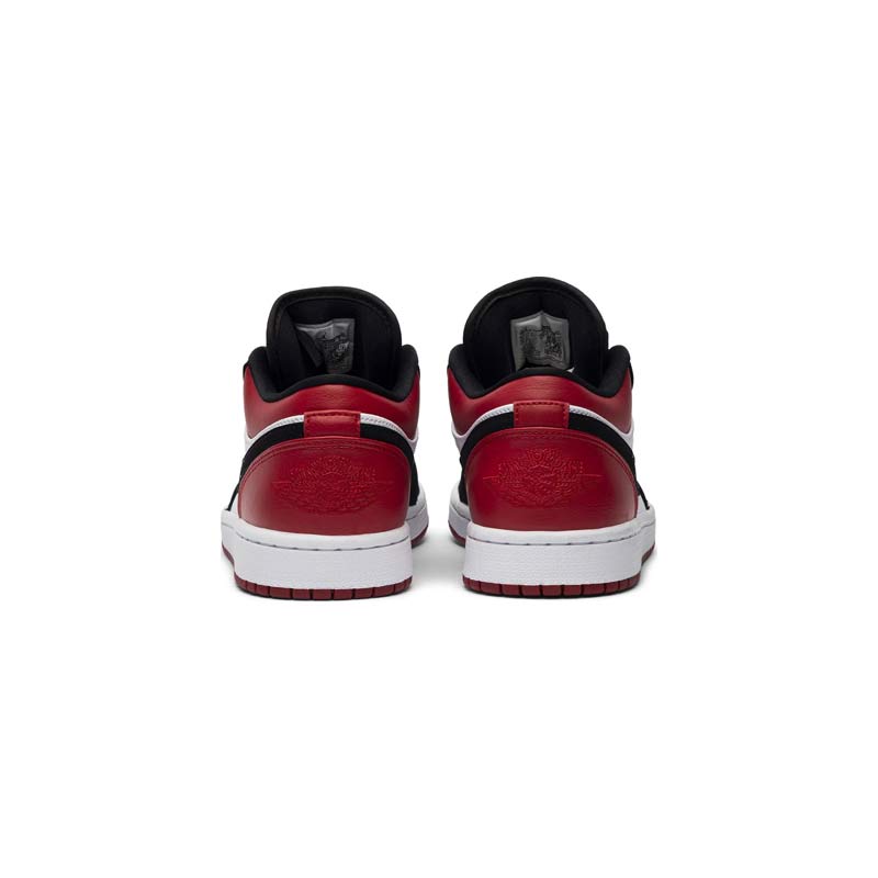 کفش نایک ایرجردن 1 ساق کوتاه مشکی قرمز Nike Air Jordan 1 Low Black Toe