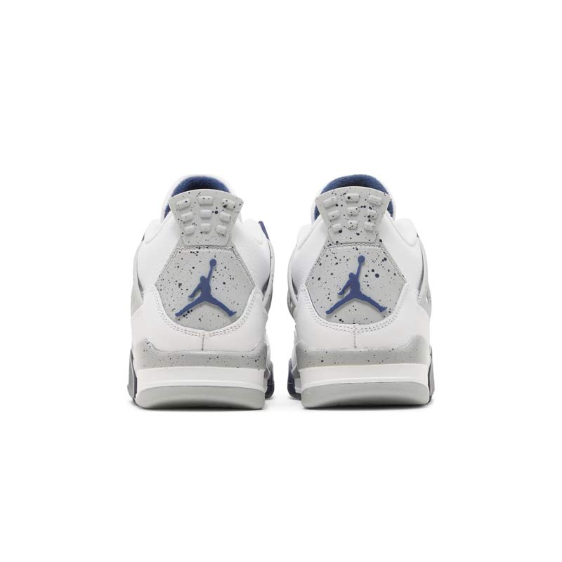 کفش نایک ایرجردن 4 سفید سورمه ای Nike Air Jordan 4 Retro Midnight Navy