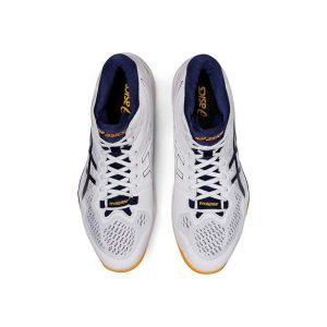 کفش والیبال اسیکس اسکای الیت سفید سورمه ای Asics Sky Elite ff 2 White Silver 1051A065