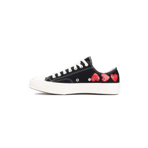 کفش کانورس آل استار مشکی ساق کوتاه مولتی پلی Converse Play Multi Hearts 1970s black low