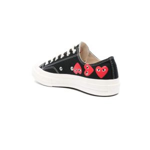 کفش کانورس آل استار مشکی ساق کوتاه مولتی پلی Converse Play Multi Hearts 1970s black low