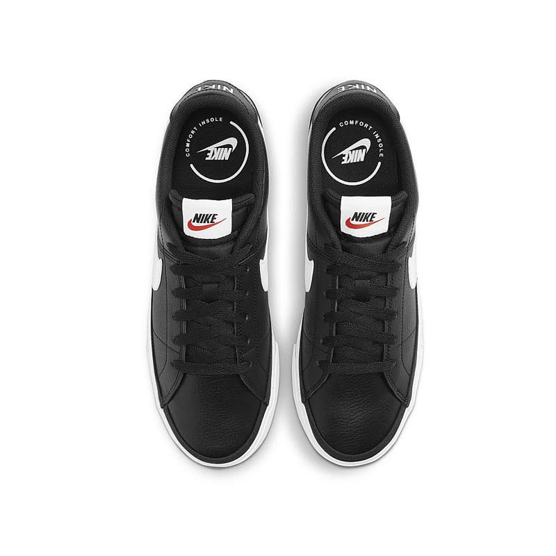 کفش کژوال نایک کورت لگاسی مشکی سفید Nike Court Legacy Black White