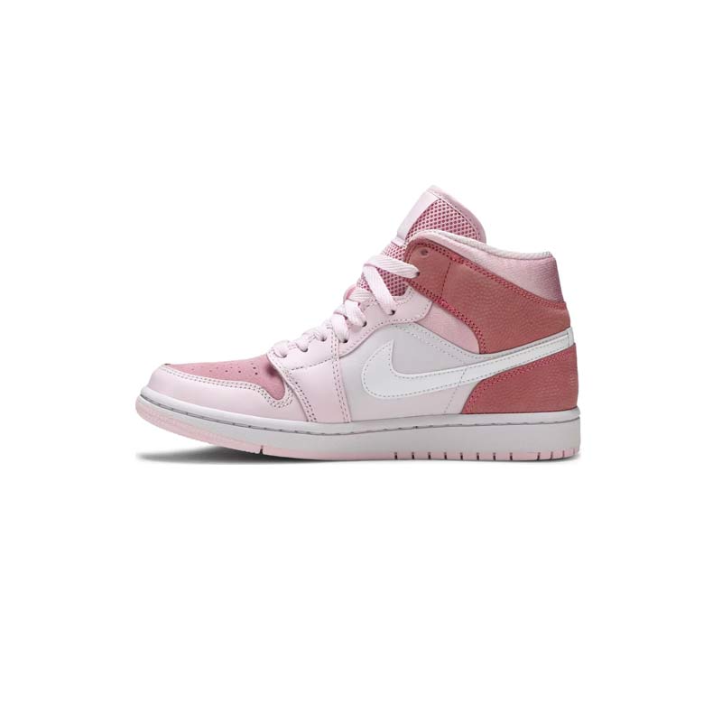 کتونی نایک ایرجردن 1 صورتی دیجیتال Nike Air Jordan 1 Mid Digital Pink