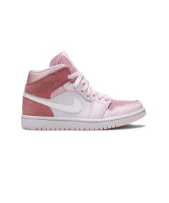 کتونی نایک ایرجردن 1 صورتی دیجیتال Nike Air Jordan 1 Mid Digital Pink