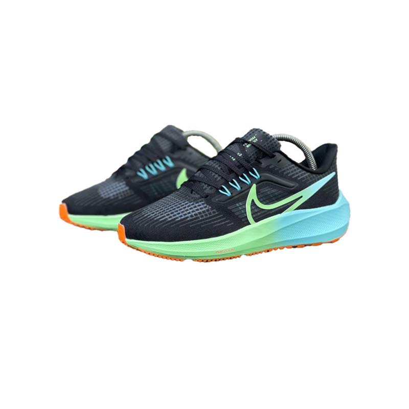 کفش پیاده روی نایک پگاسوس 38 مشکی سبز آبی Nike Air Zoom Pegasus 38 Black Green Blue