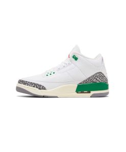 کتونی نایک ایرجردن 3 سفید سیمانی سبز Nike Air Jordan 3 Retro Lucky Green