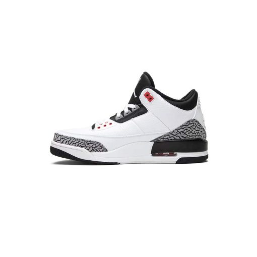 کتونی نایک ایرجردن 3 سفید سیمانی مشکی Nike Air Jordan 3 Retro Infrared 23