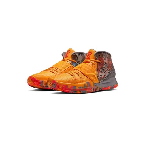 کفش بسکتبال نایکی کایری 6 پکن زرد و نارنجی Nike Kyrie 6 Pre Heat Beijing