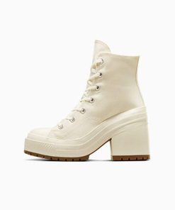 کفش کانورس پاشنه بلند سفید Converse Chuck 70 De Luxe Heel White