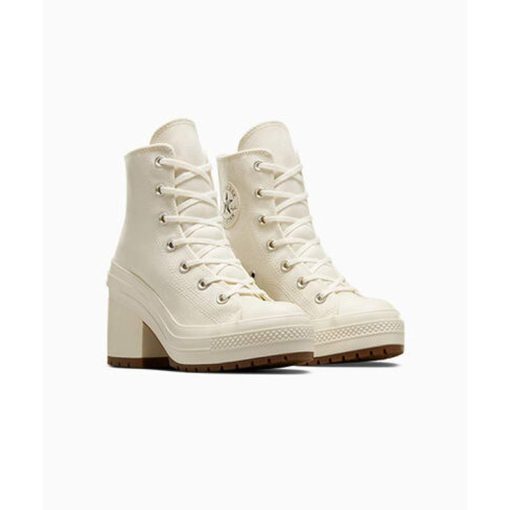 کفش کانورس پاشنه بلند سفید Converse Chuck 70 De Luxe Heel White
