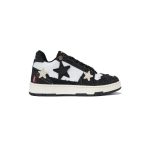 کتونی کالکسیتو ستاره ای مشکی سفید KAALIXTO Black Denim Star Sneakers