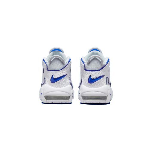 کتونی نایک ایر آپتمپو طوسی سفید آبی نقش برجسته Nike Air More Uptempo Embossed White Royal