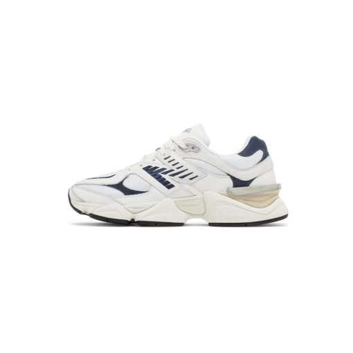 کتونی نیوبالانس 9060 سفید کرم سورمه ای New Balance 9060 White Navy Blue