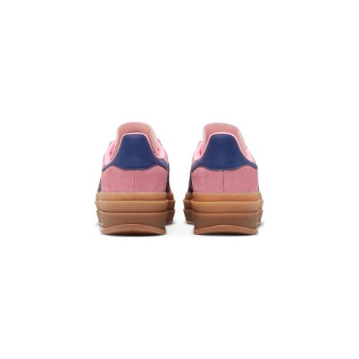 کفش آدیداس گزل لژدار صورتی سورمه ای Adidas Gazelle Bold Pink Glow Gum
