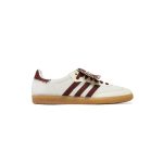 کتونى آدیداس سامبا ولز بانر کرم زرشکی Adidas Samba Wales Bonner Pony Cream White