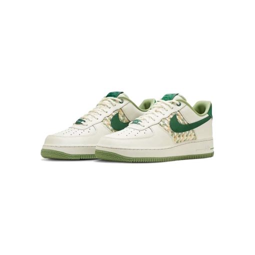 کتونی نایک ایرفورس 1 سفید سبز Nike Air Force 1 Low NAI-KE Green