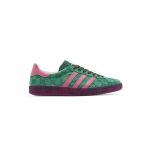 کفش آدیداس گزل گوچی سبز صورتی Adidas Gazelle Gucci Green GG Monogram