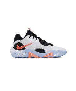 کفش بسکتبال نایک پی جی 6 سفید آبی نارنجی Nike PG 6 Fluoro