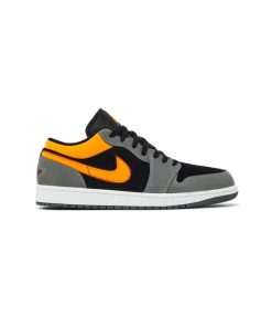 کفش نایک ایرجردن 1 ساق کوتاه طوسی نارنجی Nike Air Jordan 1 Low SE Vivid Orange