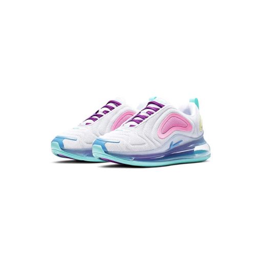 کفش نایک ایرمکس 720 سفید صورتی بنفش Nike Air Max 720 Aqua Powder