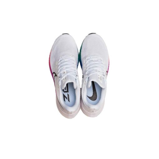 کفش نایک زوم پگاسوس 39 سفید صورتی سبز Nike Air Zoom Pegasus 39 White Pink Green Blue