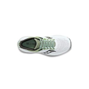 کتانی رانینگ ساکونی سفید سبز Saucony Triumph 21 White Umbra