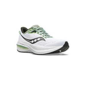 کتانی رانینگ ساکونی سفید سبز Saucony Triumph 21 White Umbra