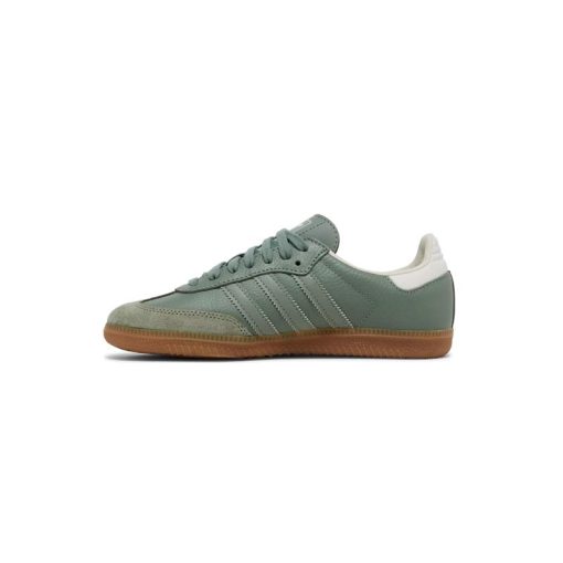 کتونى آدیداس سامبا سبز قهوه ای Adidas Samba OG Silver Green Gum