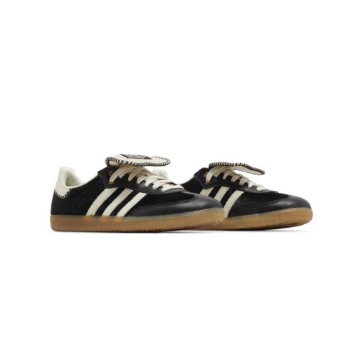 کتونى آدیداس سامبا ولز بانر مشکی سفید Adidas Samba Wales Bonner Pony Black