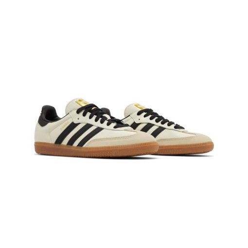 کتونى آدیداس سامبا کرم مشکی قهوه ای Adidas Samba OG Cream White Sand Strata