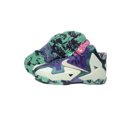 کتونی بسکتبال نایکی لبرون 11 سبز بنفش Nike LeBron 11 Green Purple