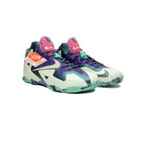 کتونی بسکتبال نایکی لبرون 11 سبز بنفش Nike LeBron 11 Green Purple