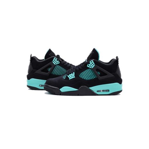 کفش نایک ایرجردن 4 مشکی آبی تیفانی Nike Air Jordan 4 Tiffany