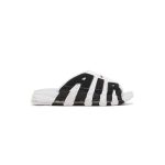 دمپایی نایک اسلاید ایر آپتمپو سفید مشکی Nike Air More Uptempo Slide White Black Red