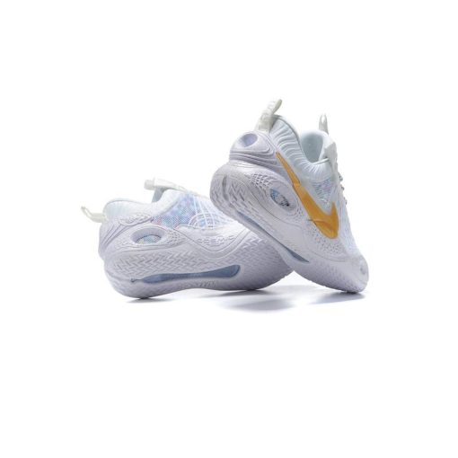 کتونی بسکتبالی نایک کازمیک سفید طلایی Nike Cosmic Unity White Gold