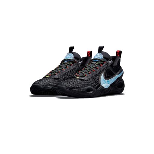 کتونی بسکتبالی نایک کازمیک مشکی آبی Nike Cosmic Unity Ghost Black White Blue