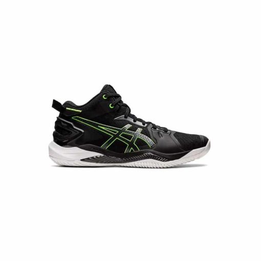 کتونی والیبال اسیکس ژل برست 26 مشکی سبز Asics Gel Burst 26 Black Green