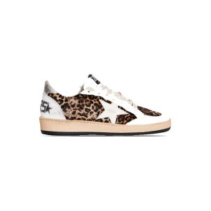 کتونی کژوال گلدن گوس پلنگی بندی Golden Goose White Leopard